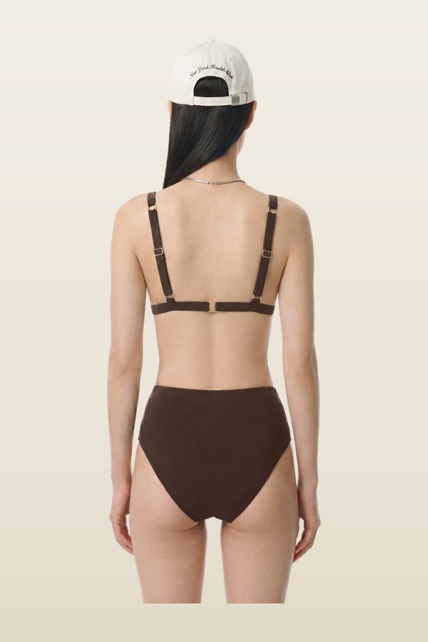 Romy Bikini Top - Cioco — model back