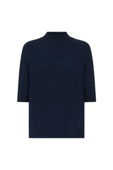 RUTH Stand collar cashmere top — packshot