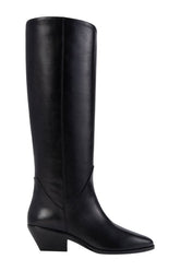 Saga Boot in Black Leather — packshot