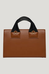 The SANDI Lock - Top handle bag — model side