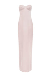 Satin Column Corset Maxi Dress — packshot