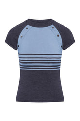 Shore Knit Shirt - Stone Stripe — packshot