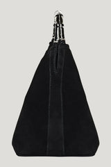 Sienna In Black Suede — model side