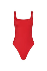 Square Neck One Piece | Smooth Cayenne — packshot