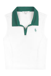 SRC Sports Polo Vest - White/Alpine — packshot