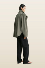 Summer parachute jacket clove — model back