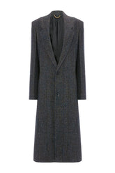 Tailored Coat In Grey Melange — packshot