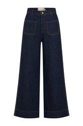 Tailored Flared Jean (Super Dark Denim) — packshot