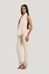 Leia Trousers in Stone — model side