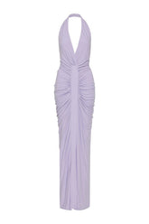 The Venus Gathered Cupro Dress — packshot