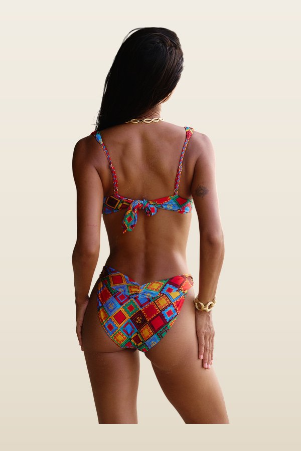 Ventura Bikini Top in Azania — model back