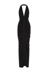 The Venus Gathered Cupro Dress — packshot