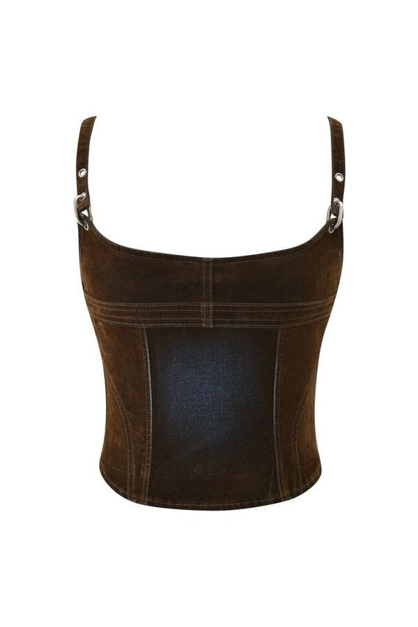 Vivaine Denim Corset Top — packshot