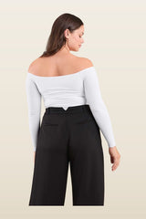 Off The Shoulder Bodysuit — model back