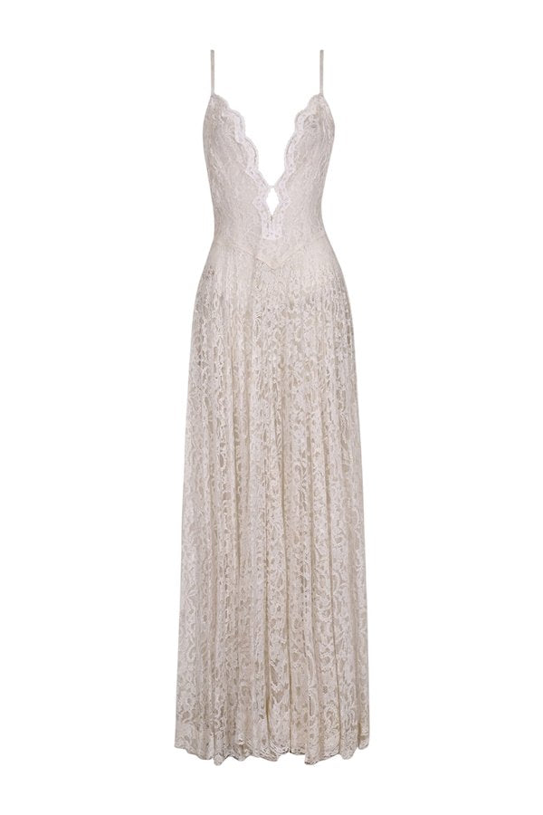 1930s White Lace Strappy Dress — packshot