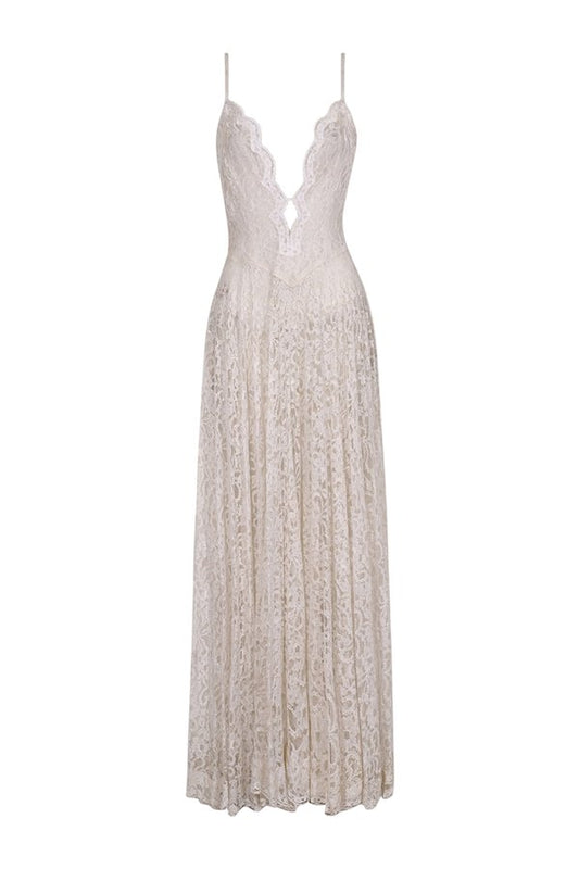 1930s White Lace Strappy Dress — packshot