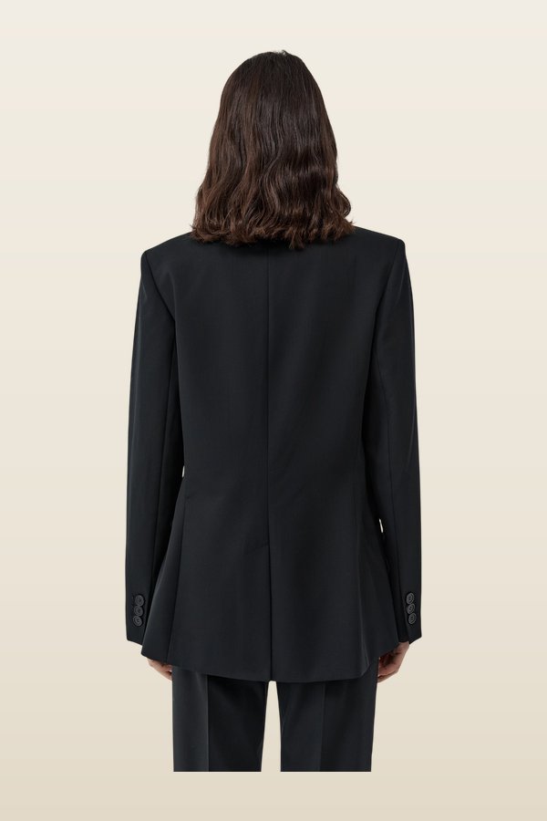 90s Wool Blazer — model back