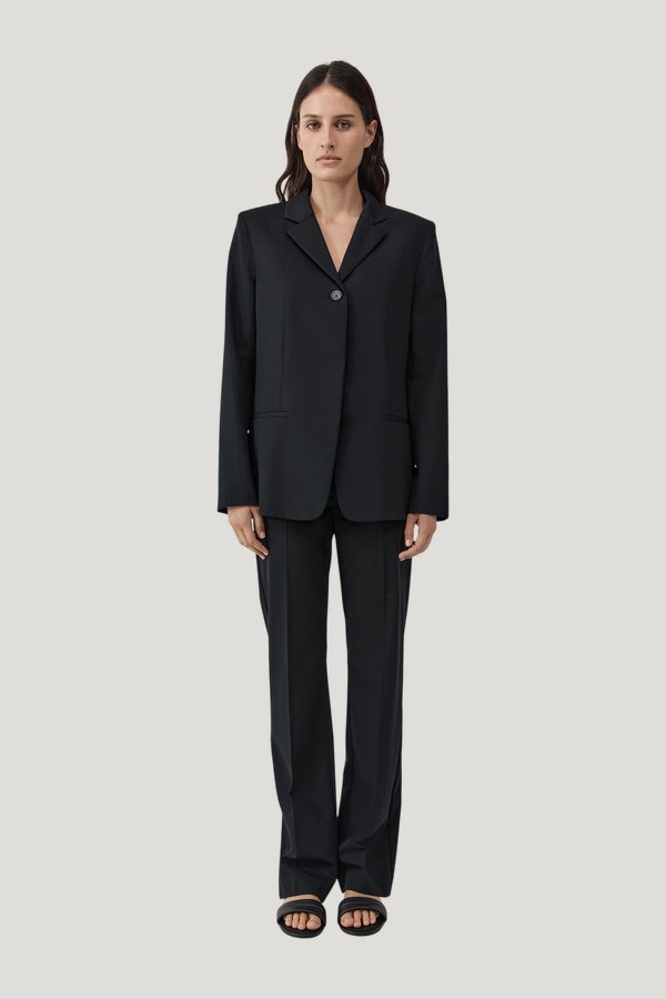 90s Wool Blazer — model front