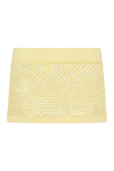 Adaline Crochet Mini Skirt - Whipped Butter — packshot