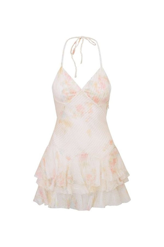 Adrinette Silk Chiffon Mini Dress — packshot