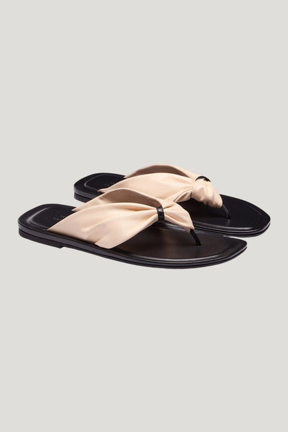 AGORA Nappa leather sandals — model side