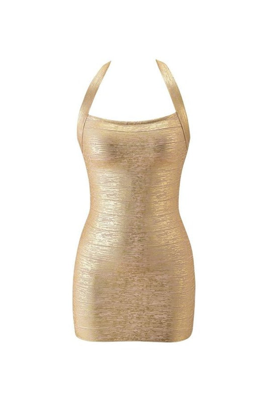 Aiden Platinum Bandage Mini Dress — packshot