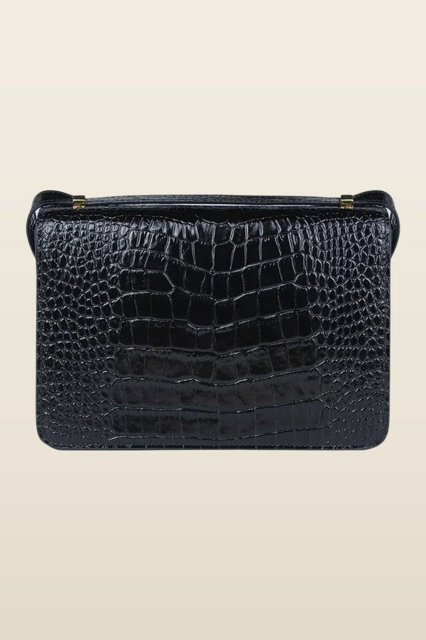 Alex In Black Croc-Effect — model back