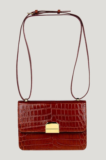 Alex In Caramel Croc-Effect — extra