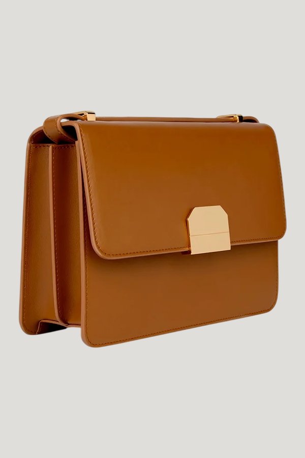 Alex In Caramel Leather — model front