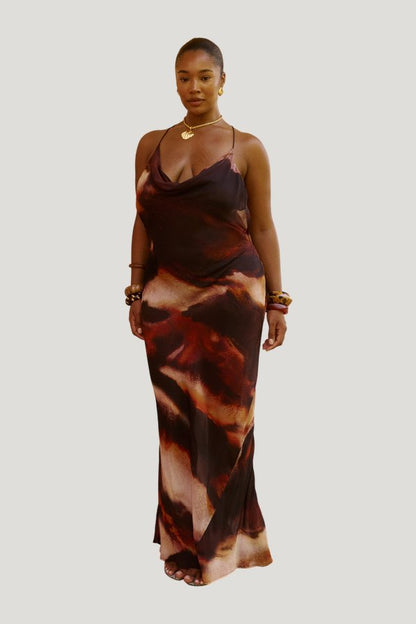 Amari Maxi Dress in Sarabi — model front