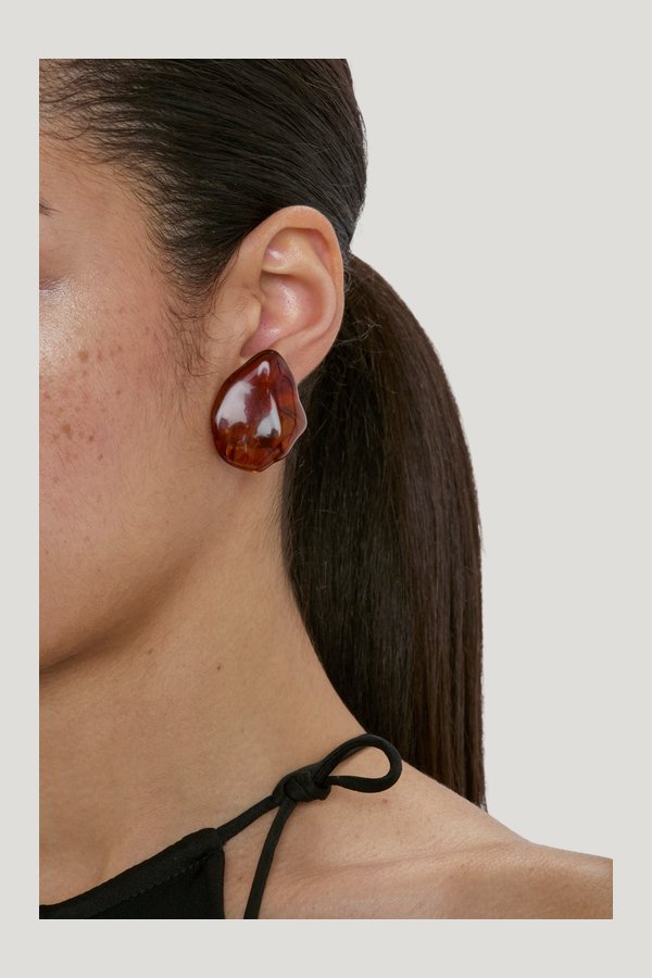 Ambra Earrings — model side