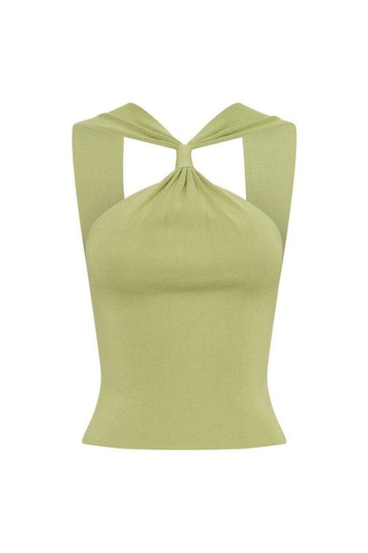 Angelika Twist Front Knit Top — packshot
