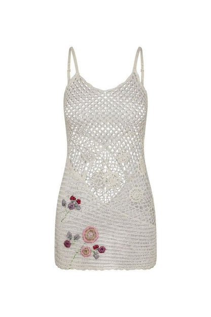 Apollo Crochet Mini Dress — packshot