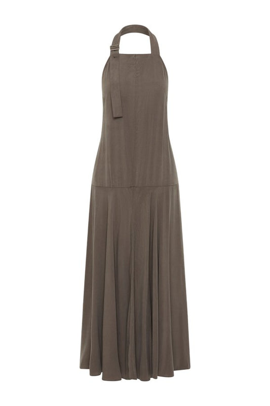 Apron Dress - Moss — packshot