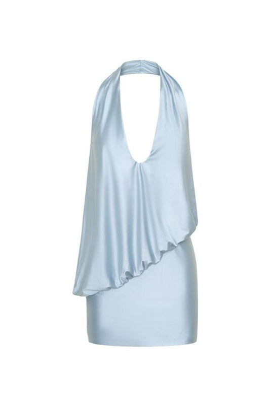 Arabel Draped Halter Mini Dress — packshot