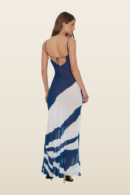 Aralia Dress Zebra — model back