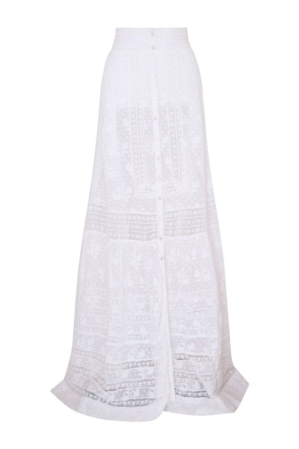 Araminta Cotton Victorian Maxi Skirt — packshot
