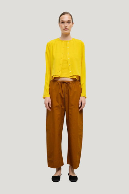 Ari Crop Cardigan — model front