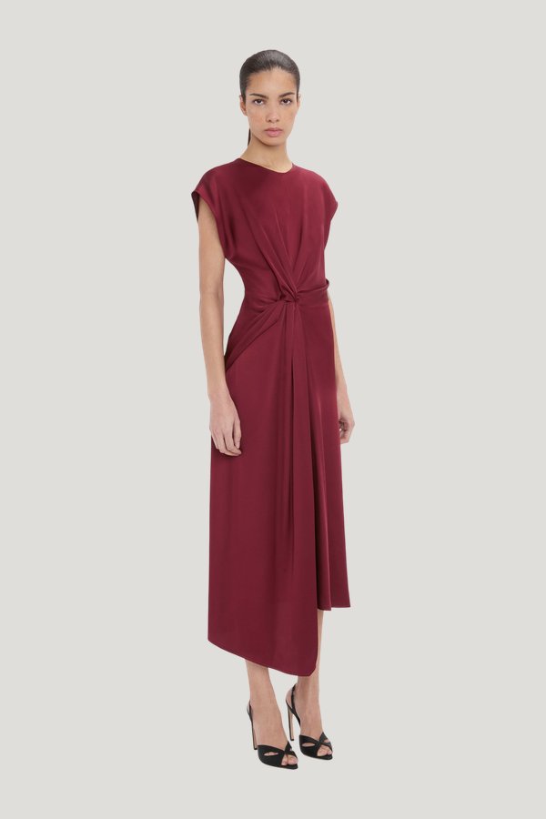 Aria Midi Dress — model side
