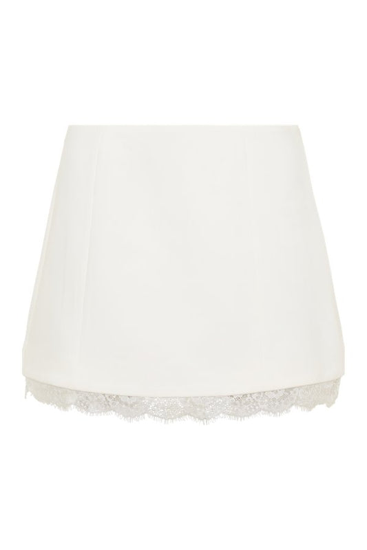 Ariella Suiting Mini Skirt With Lace — packshot