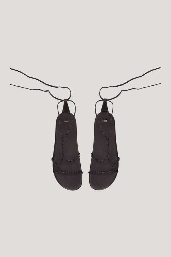 Atlas Flat Brown Woven Leather — extra