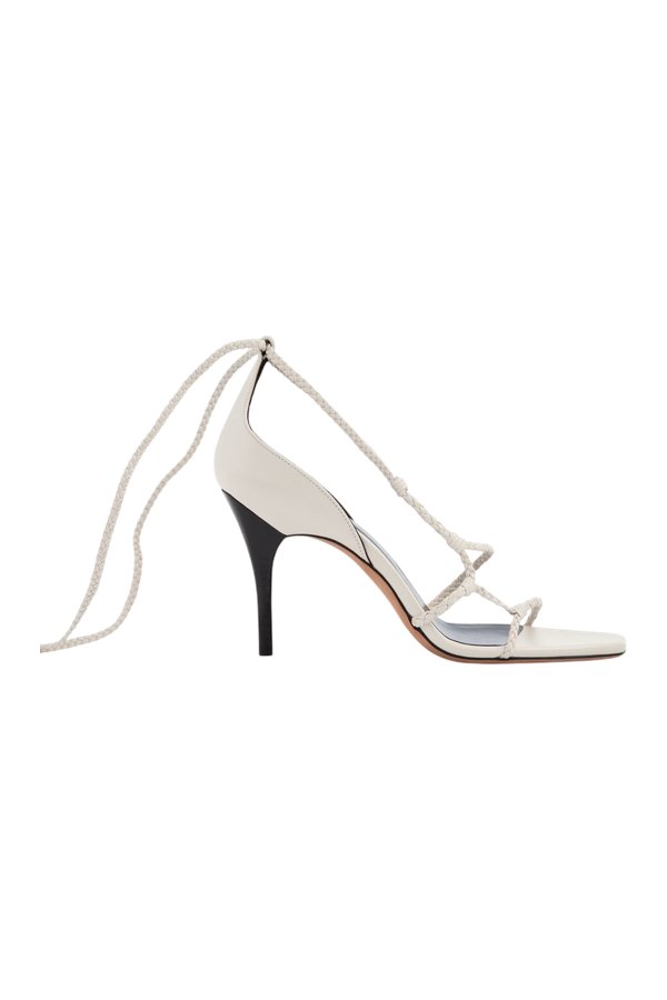 Atlas Sandal Off-White Woven Leather — packshot