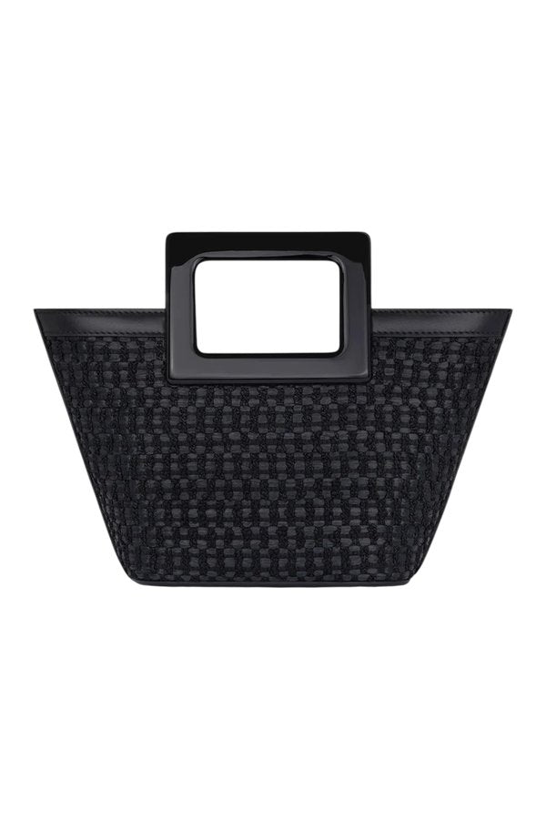 Baby Riviera In Black Raffia — packshot