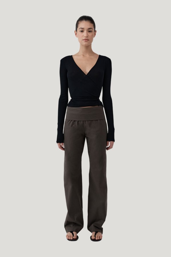 Baby Wool Wrap Top — carry 2
