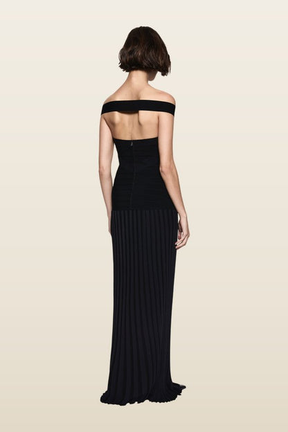 Bandage Knit Dress — model back