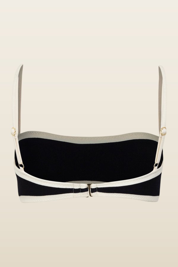 Bandeau Top (Faux Suede — model back
