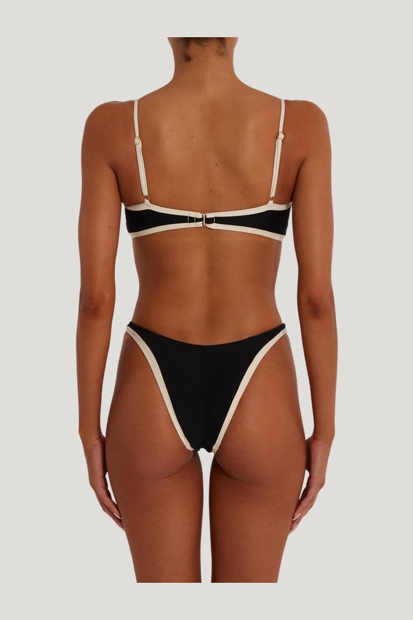 Bandeau Top (Faux Suede — model side