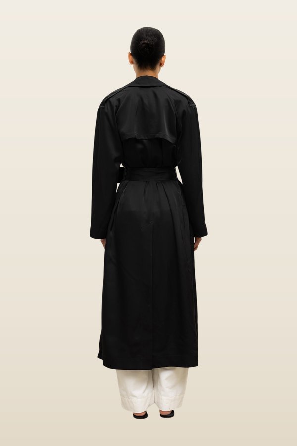 Barb Trench Coat — model back