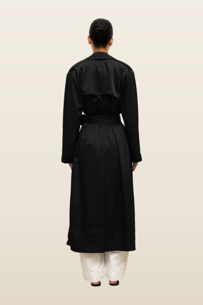 Barb Trench Coat — model back