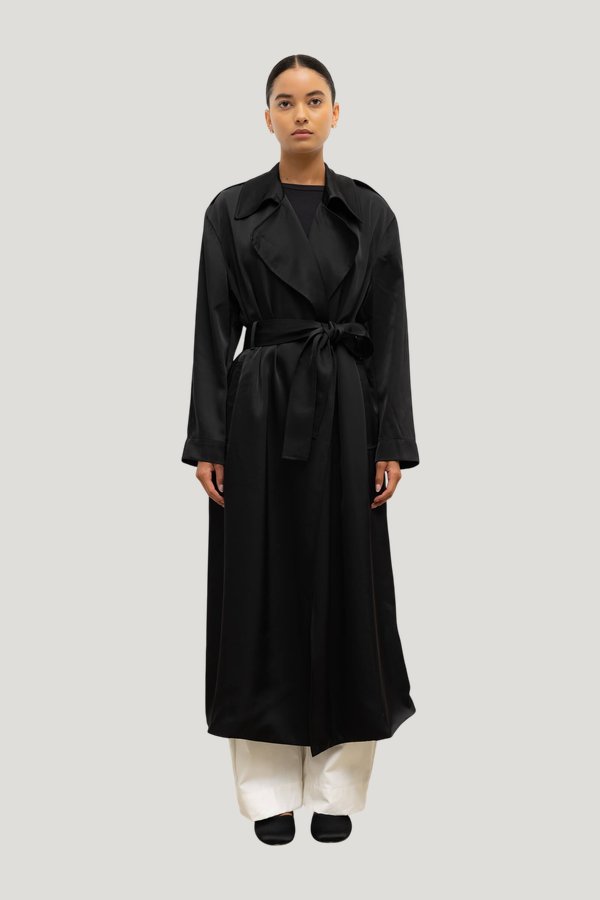 Barb Trench Coat — model front